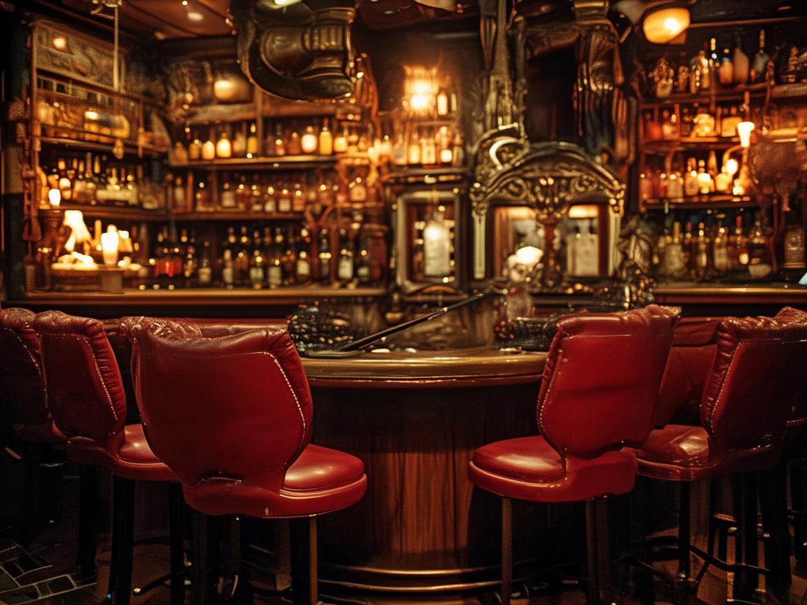 酒吧卡座旁的指挥乐章