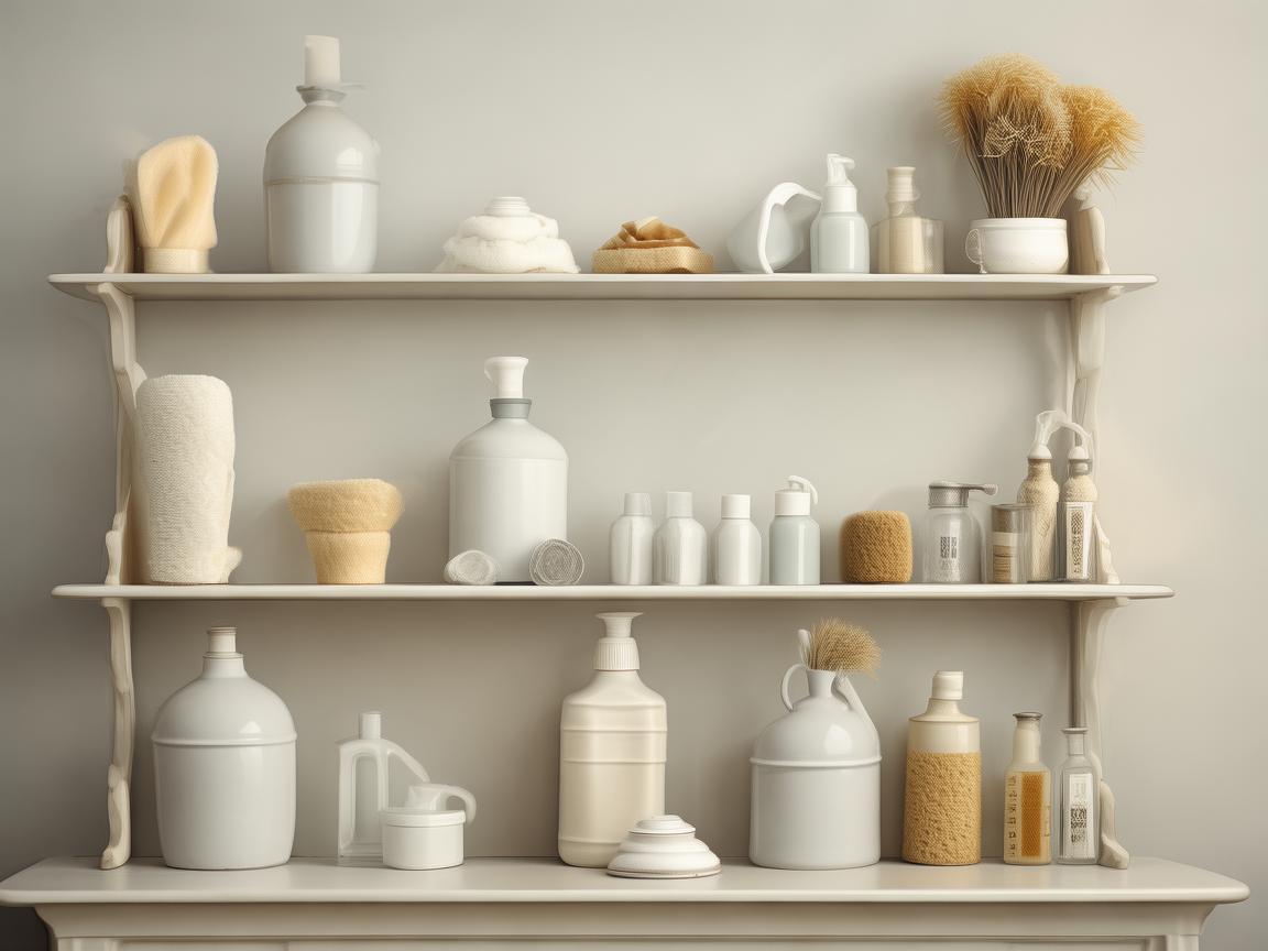 卫生间清洁用品架，有序收纳的指挥艺术